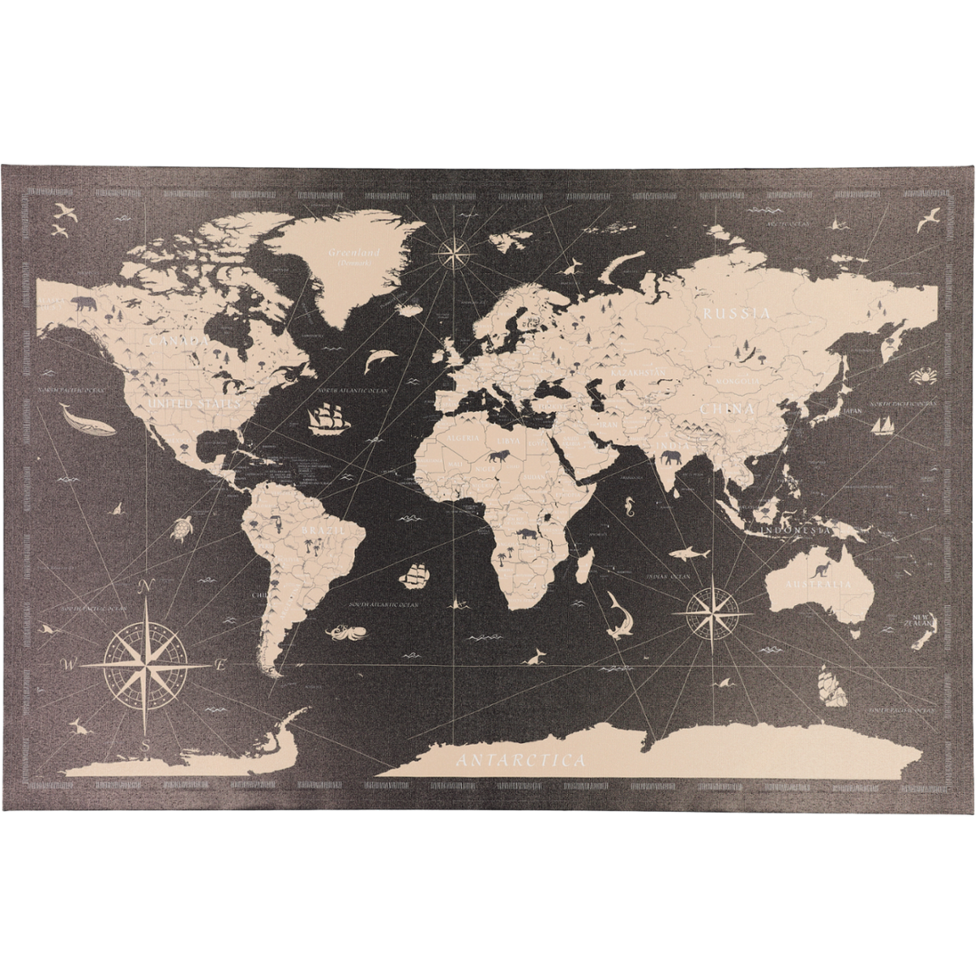 World Map Canvas