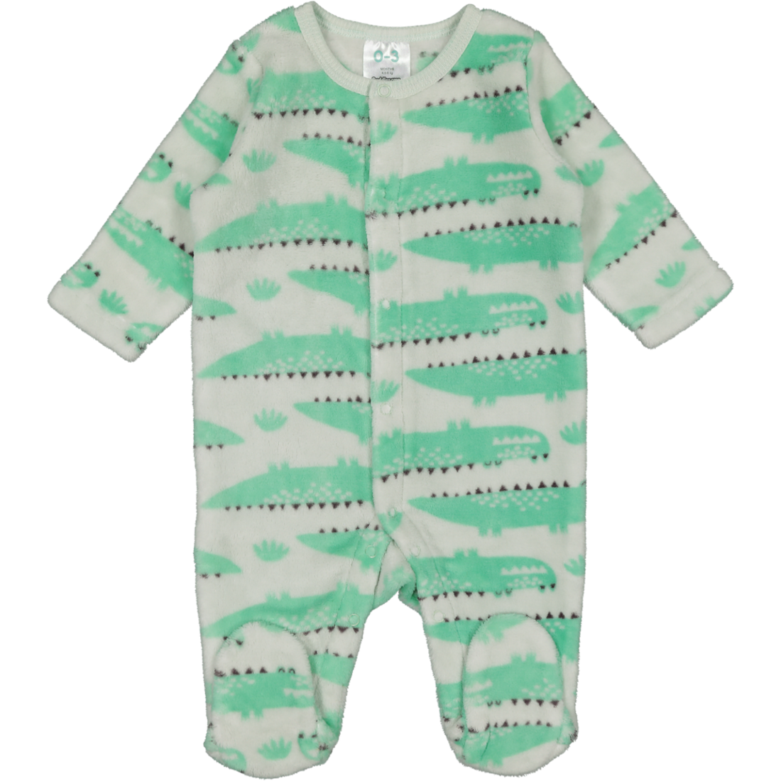 Coral Fleece Babygrow