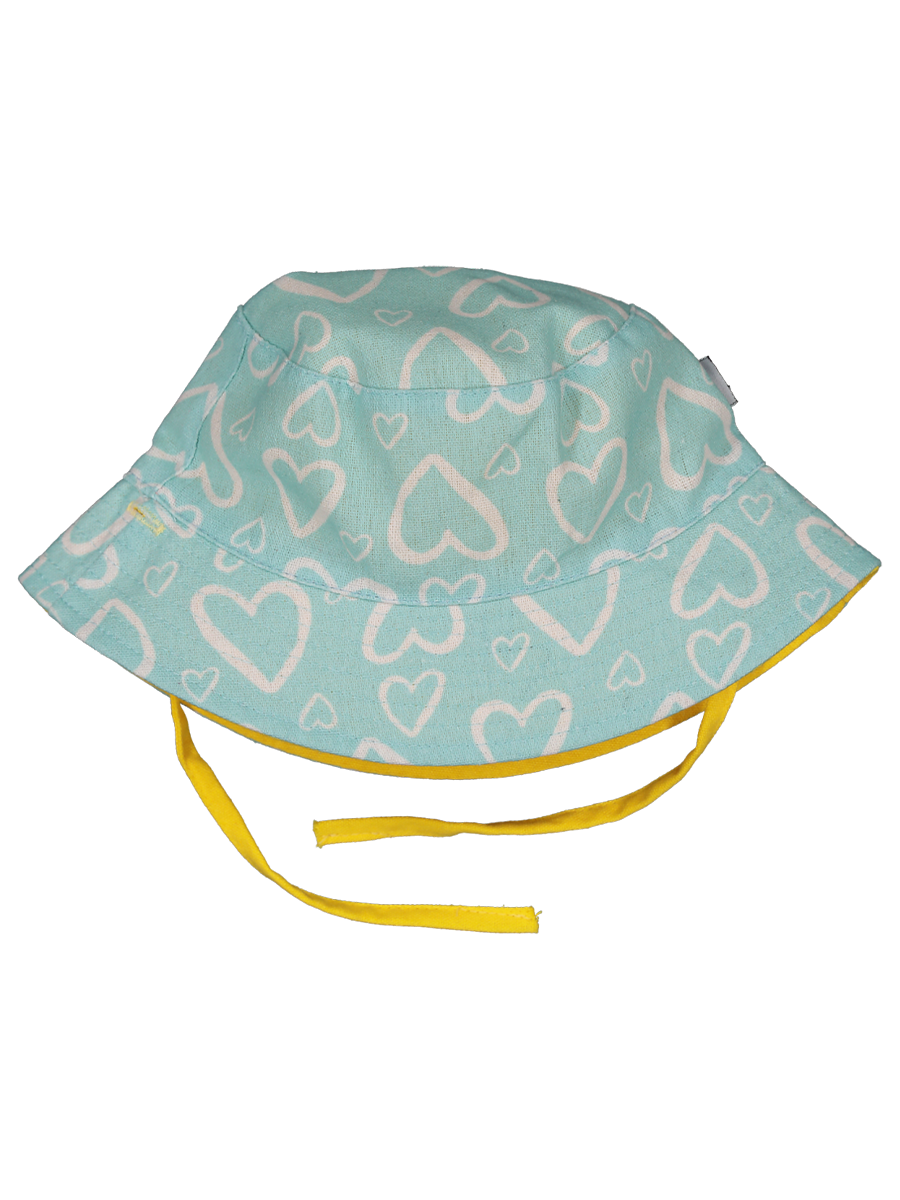 Baby Girls Reversible Bucket Hat Heart