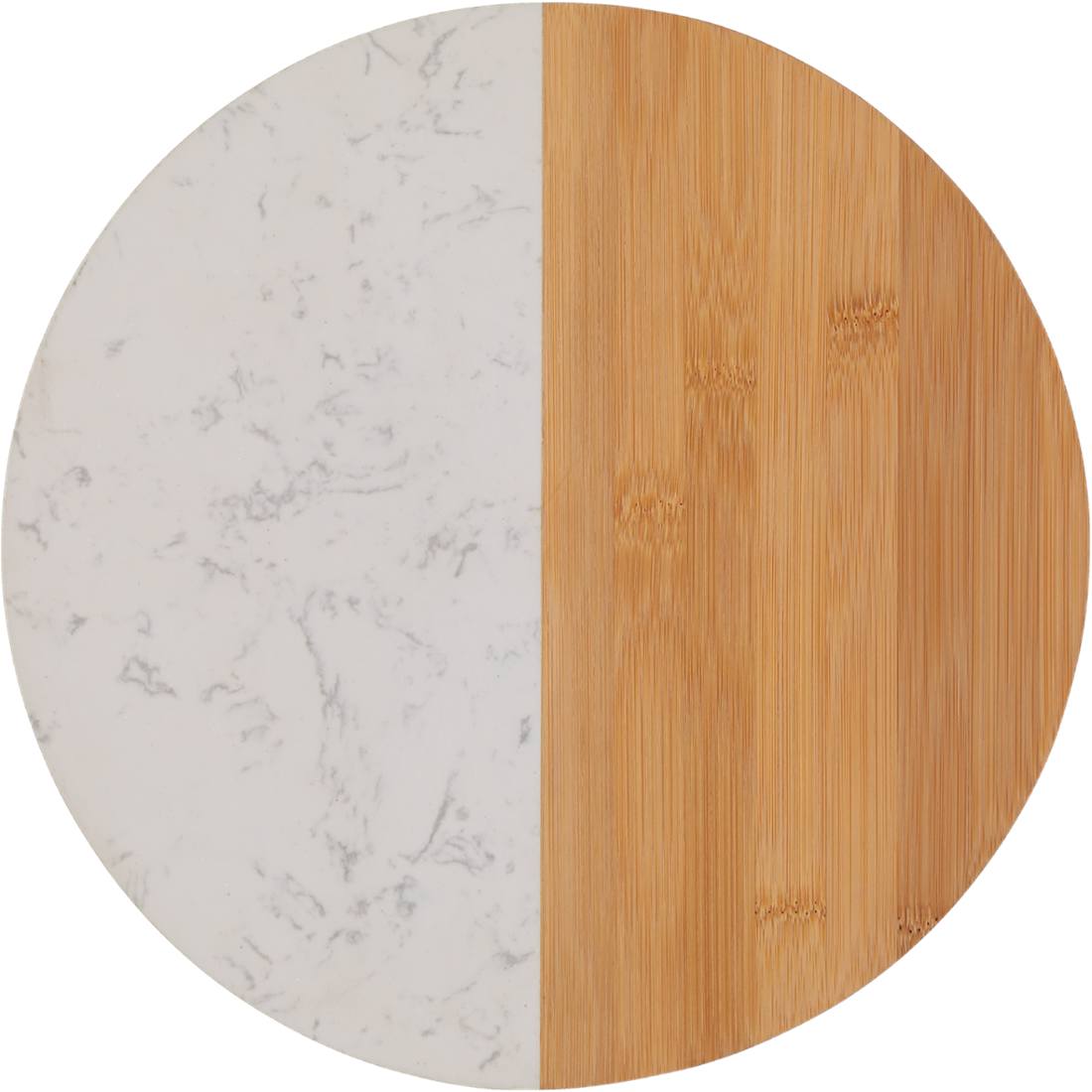 Marble Bamboo Round Cheese Board