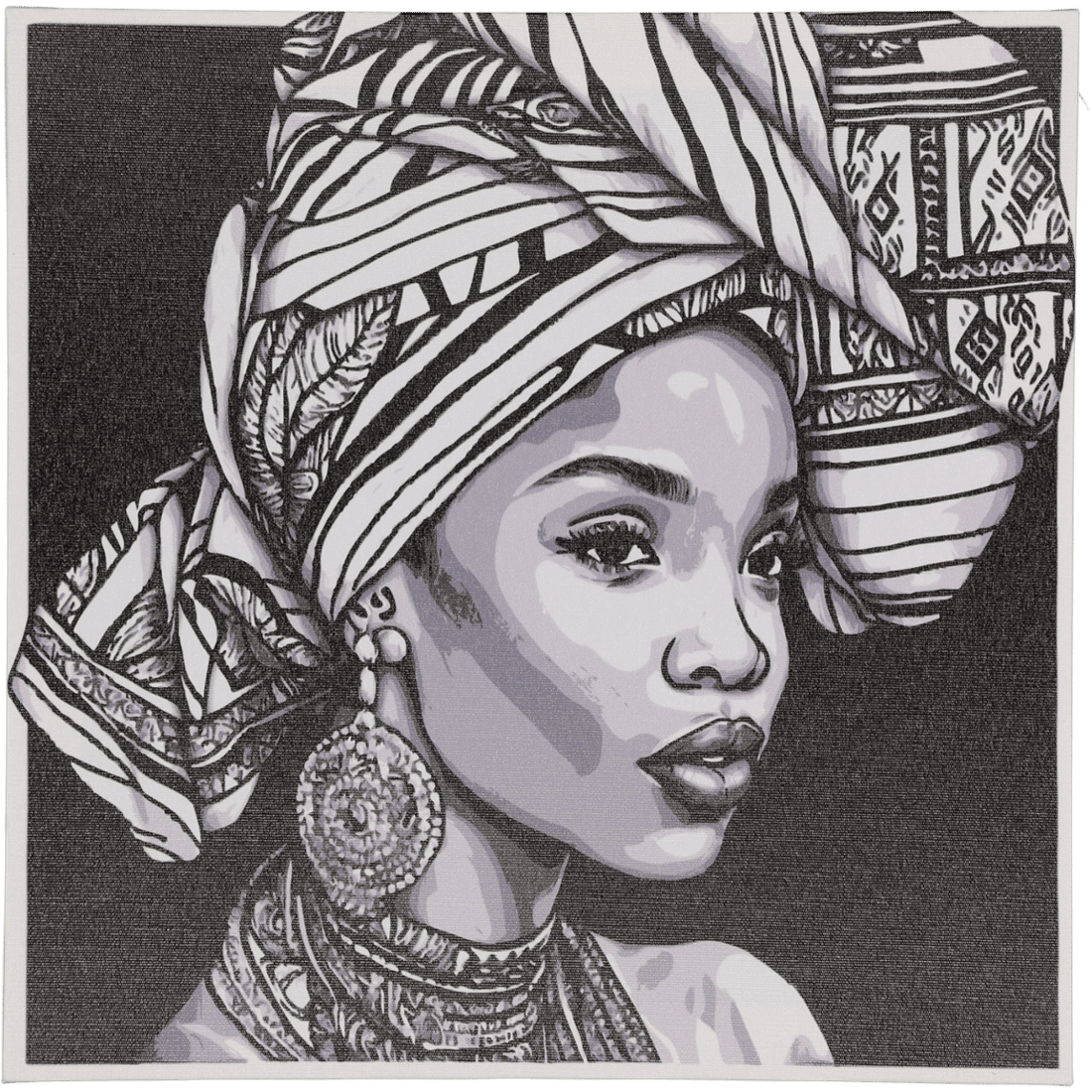 African Lady Canvas