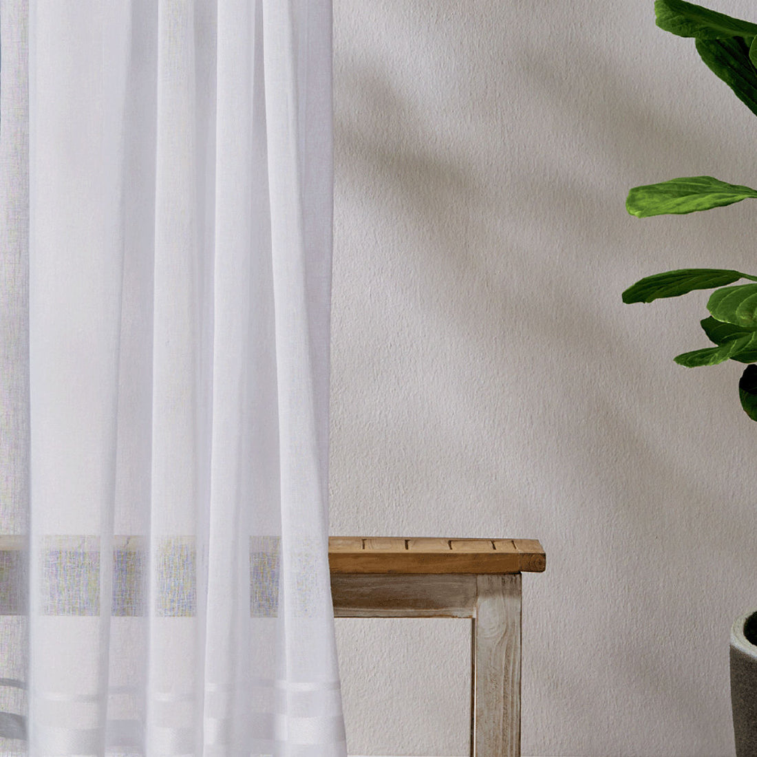 Sheer Stripe Linen Curtains