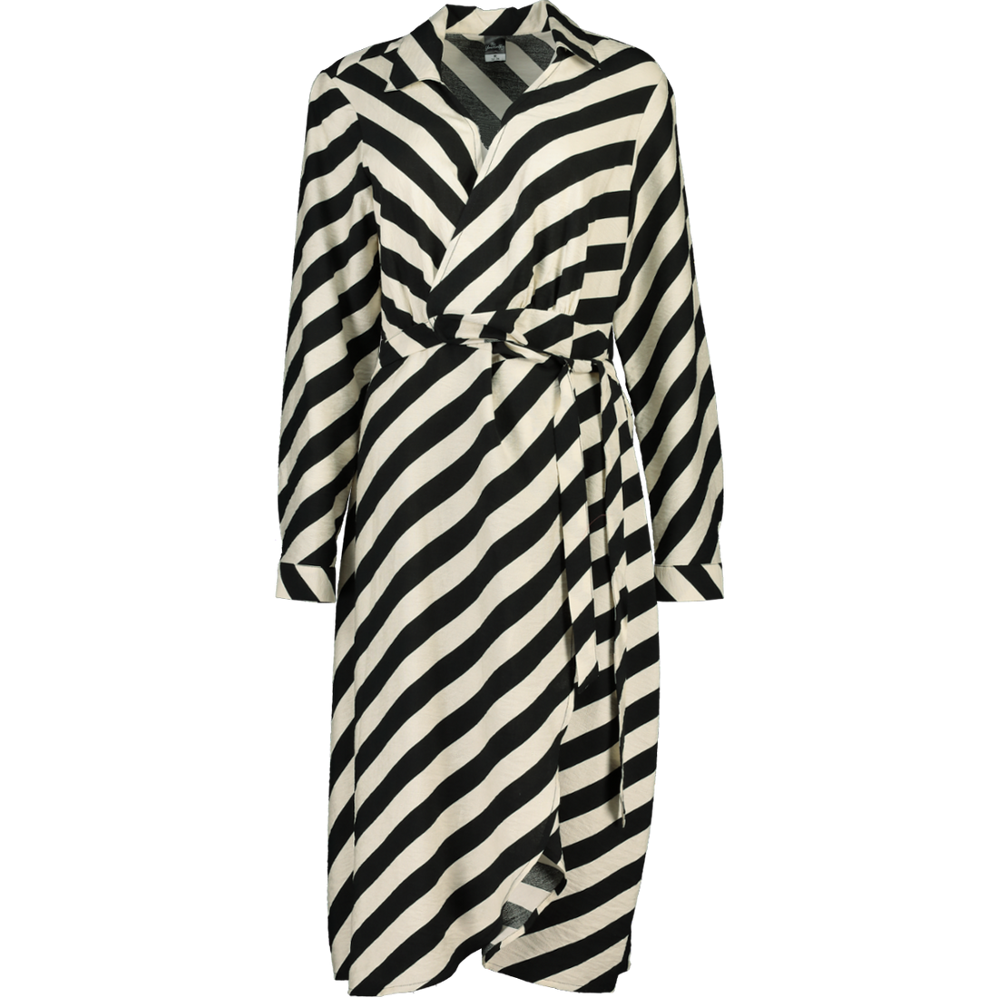 Black And White Wrap Dress