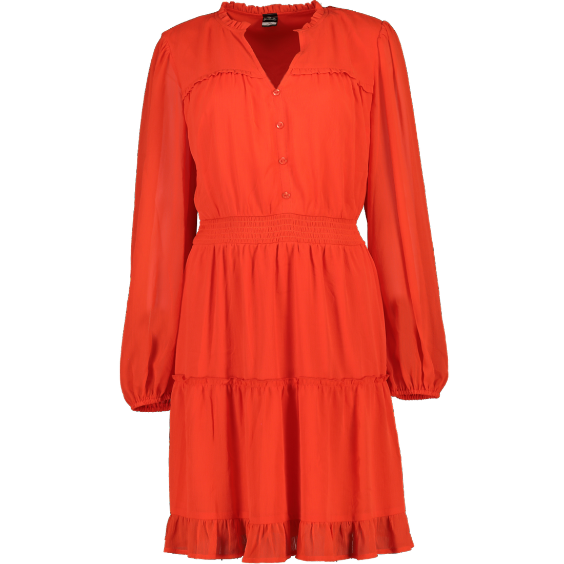 Ruffle Long Sleeve Dress