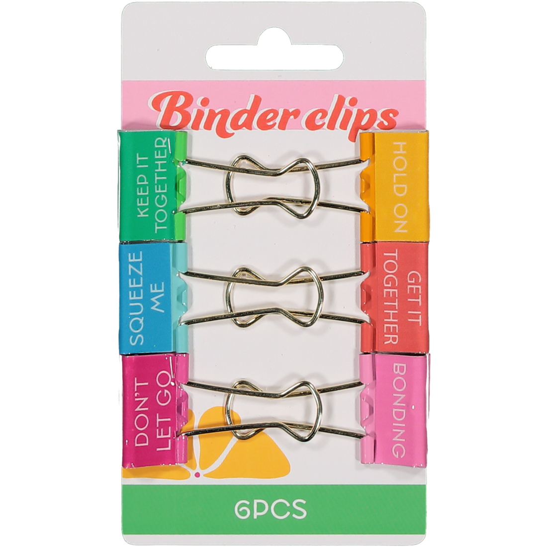 Binder Clip Set 6 Piece