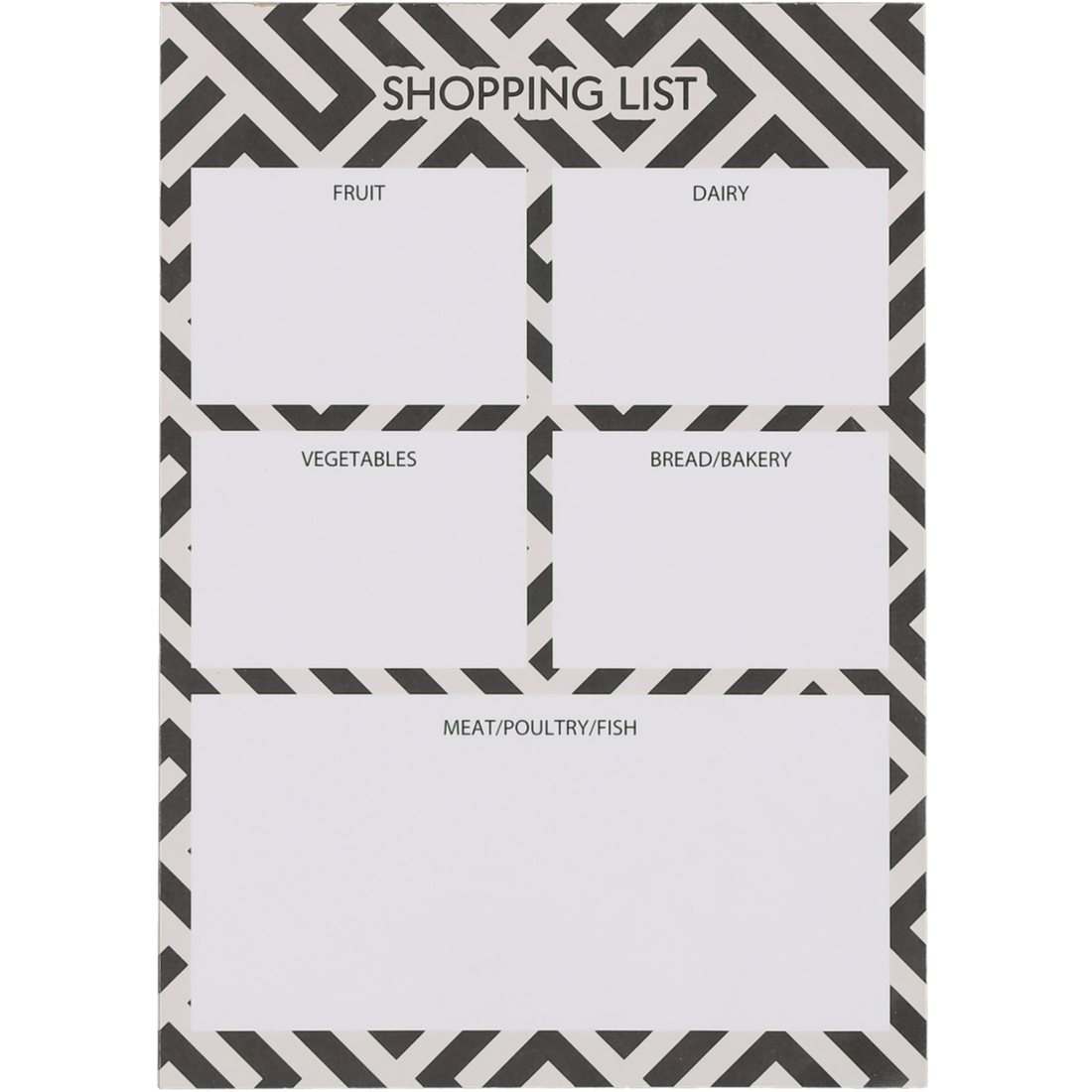 A5 Shopping List 50 Sheets