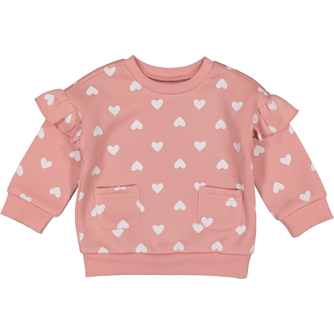 Heart Print Pullover