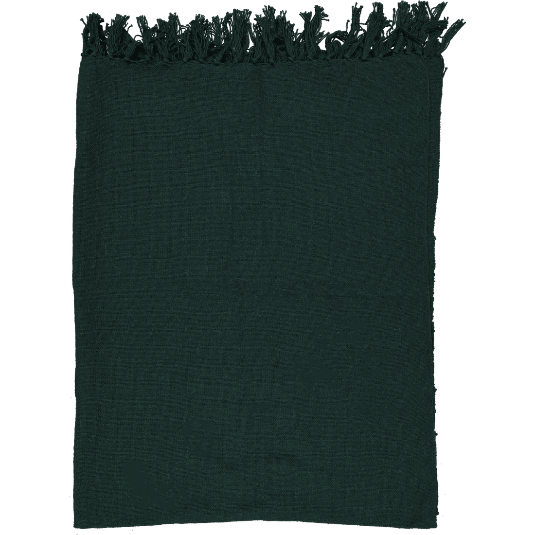 Polycotton Throw Green