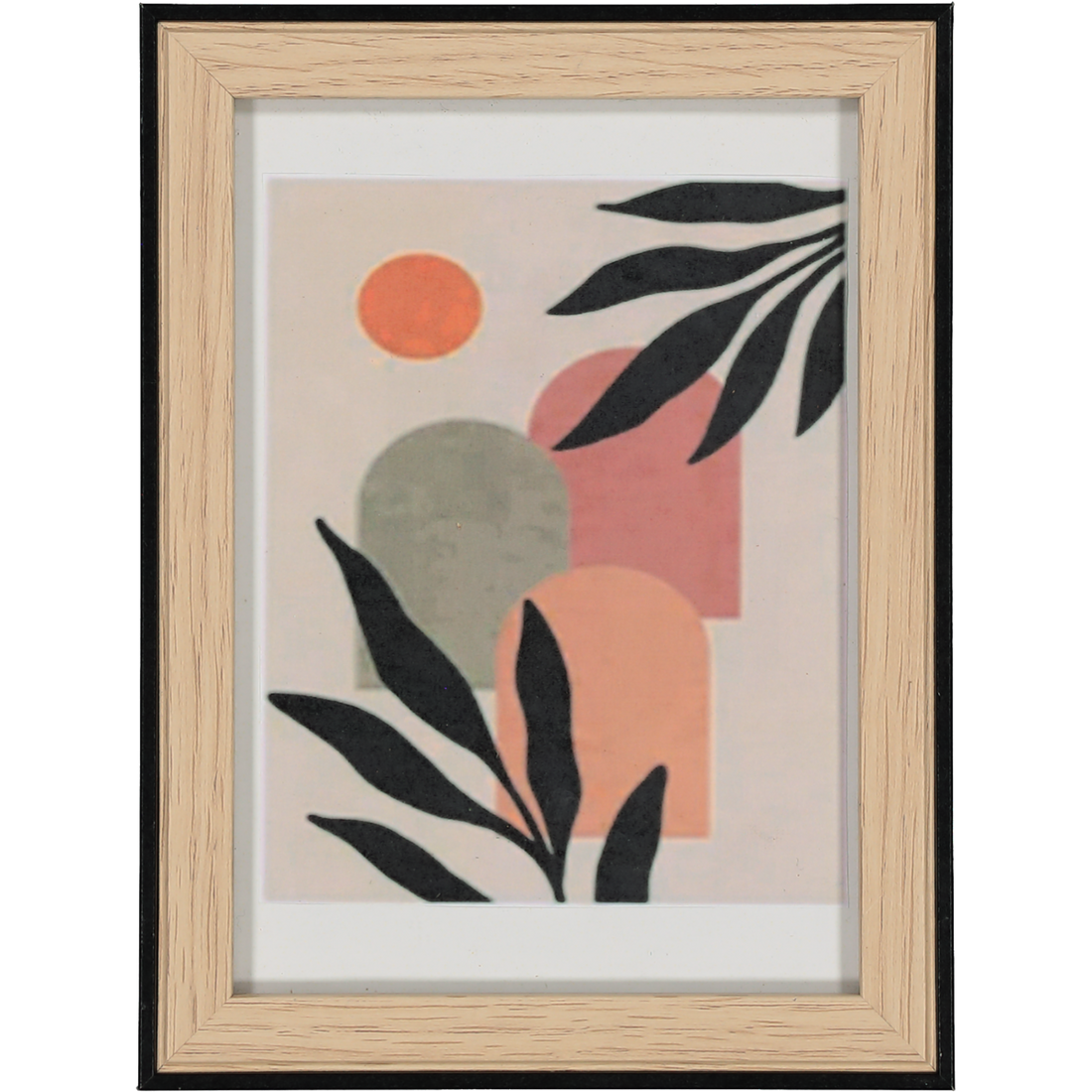 Wooden Frame With Black Tipping