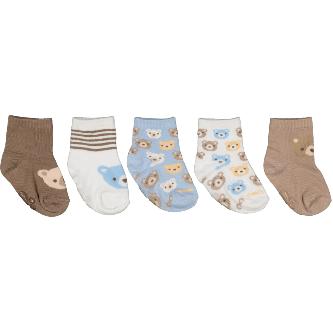 Baby Boys Printed Socks 5 Pack