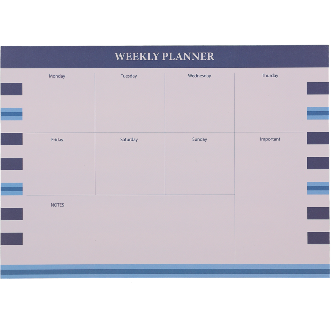 A4 Weekly Planner 50 Sheets Marine