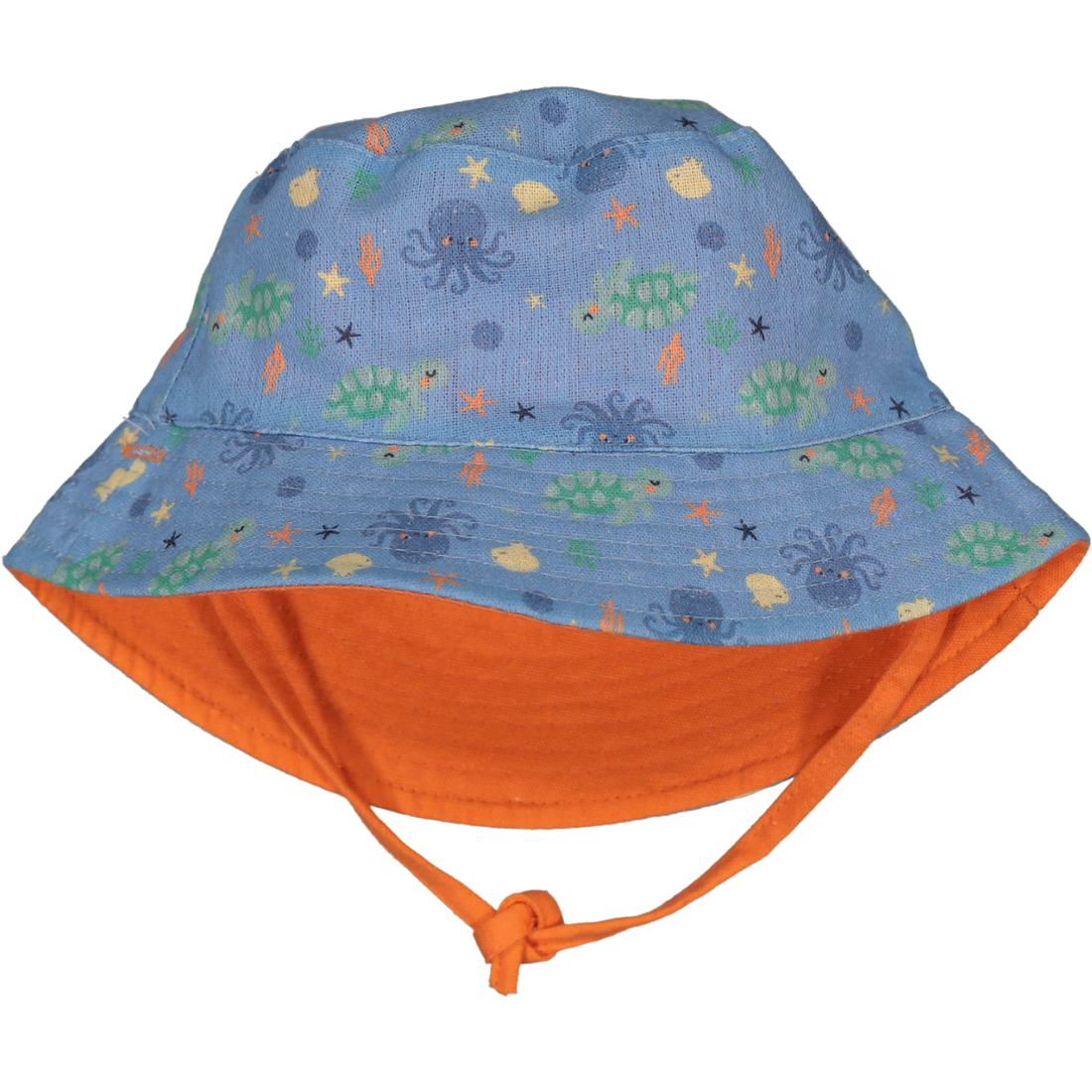 Baby Boys Reversible Bucket Hat Sea Friends