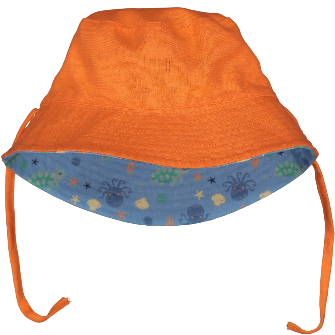 Baby Boys Reversible Bucket Hat Sea Friends