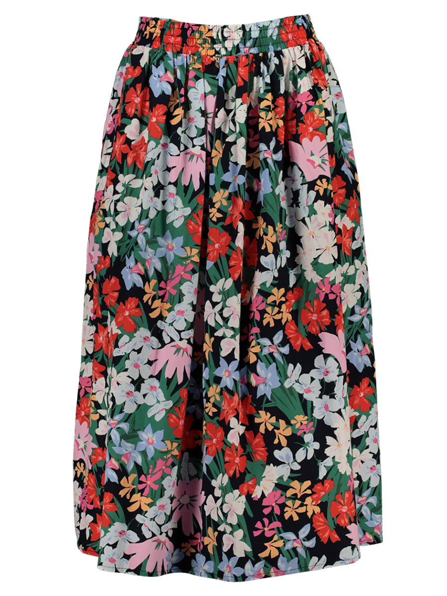 Floral Print Midi Skirt