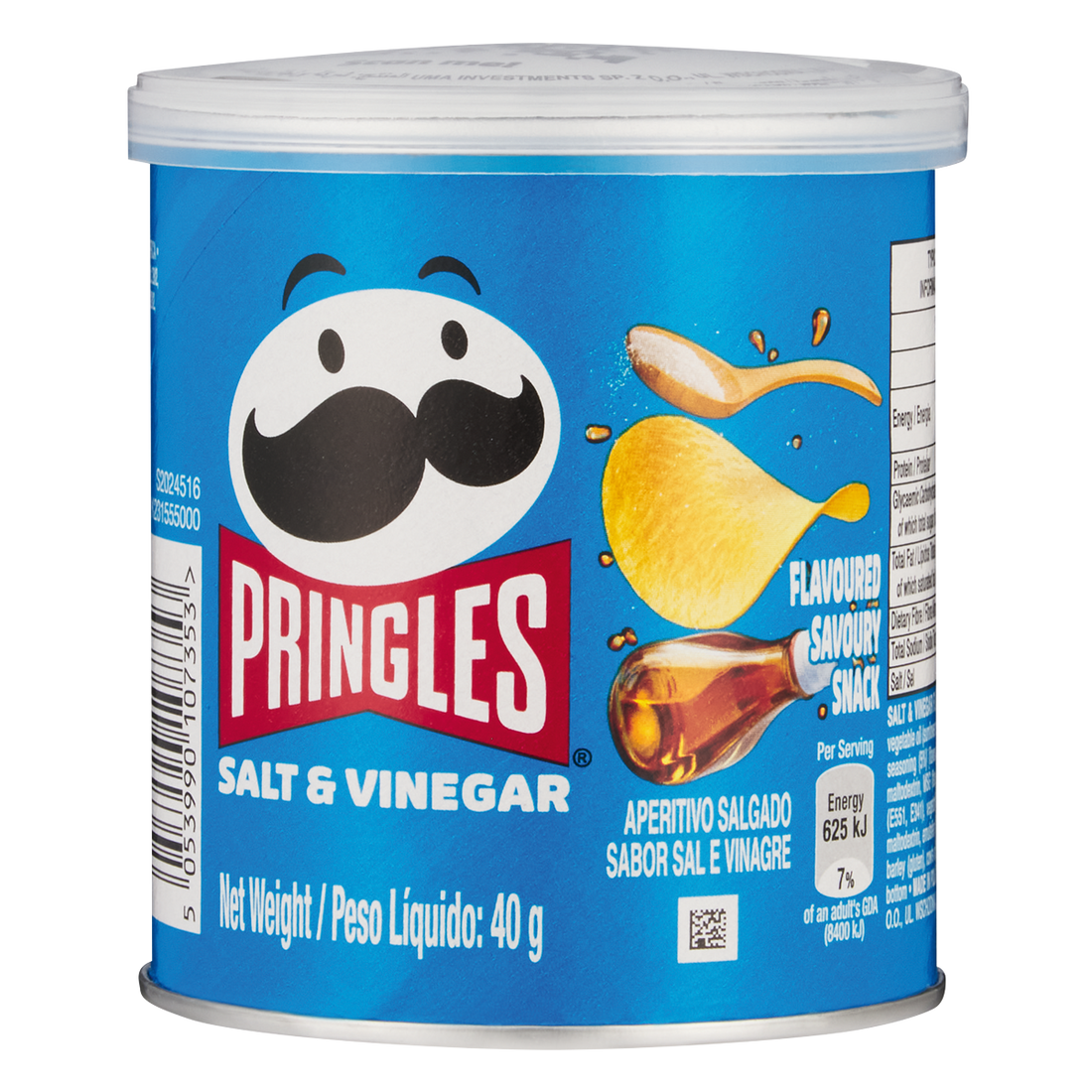 PRINGLES SALT &amp; VINEGAR 40GR