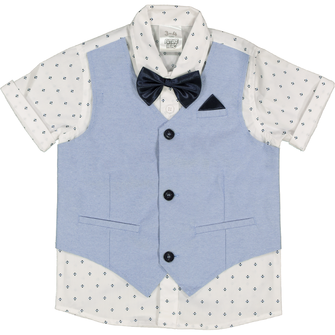 Short Sleeve Waistcoat Shirt