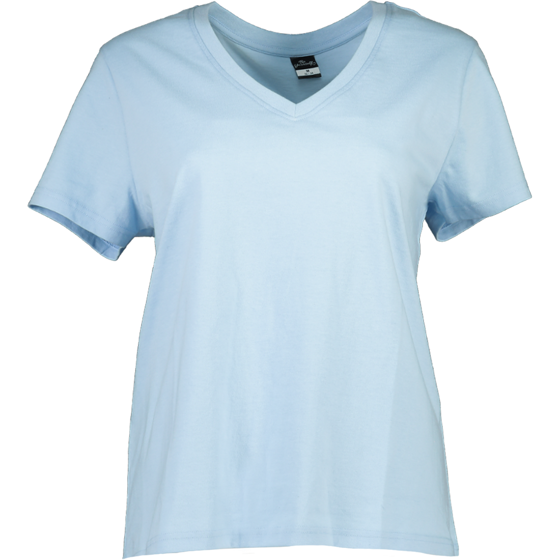 Plain Short Sleeve V Neck T-Shirt