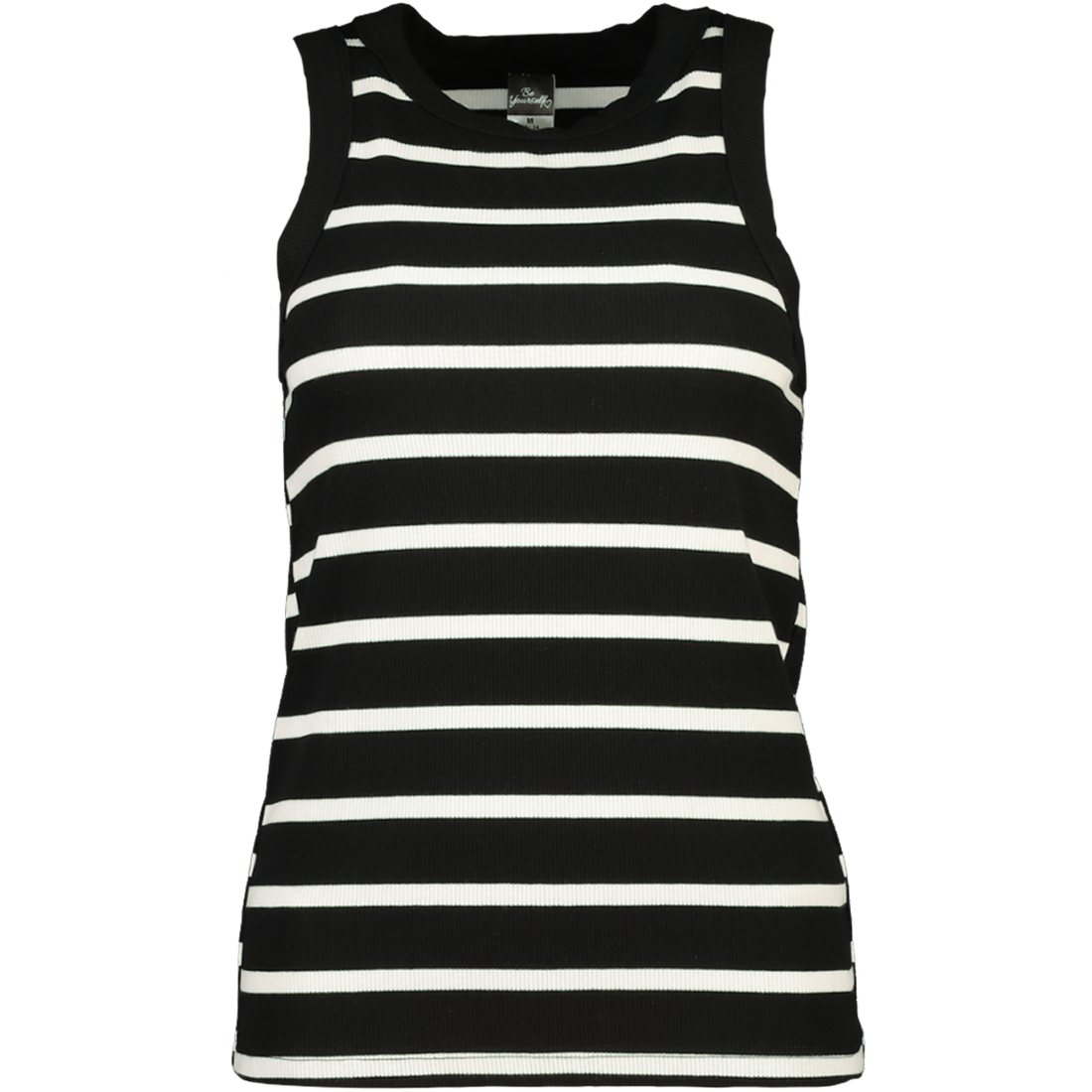 Black And White Stripe Vest