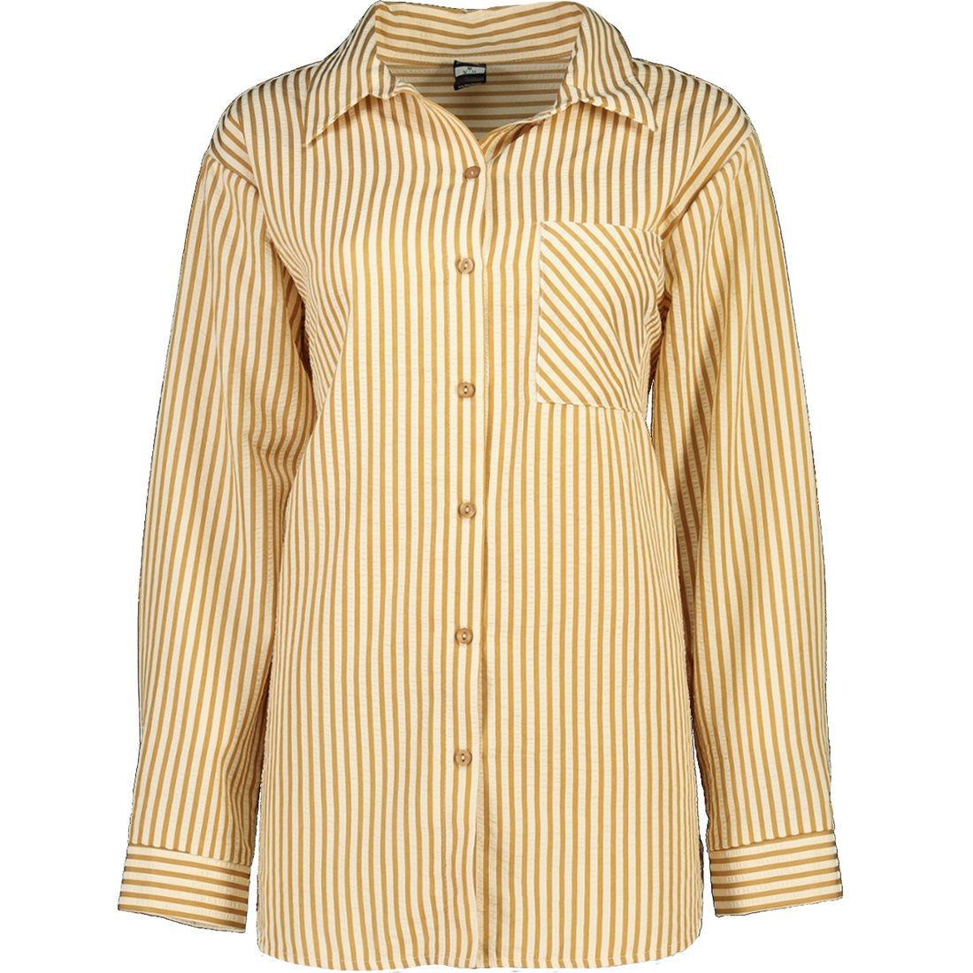 Stripe Print Button Up Shirt