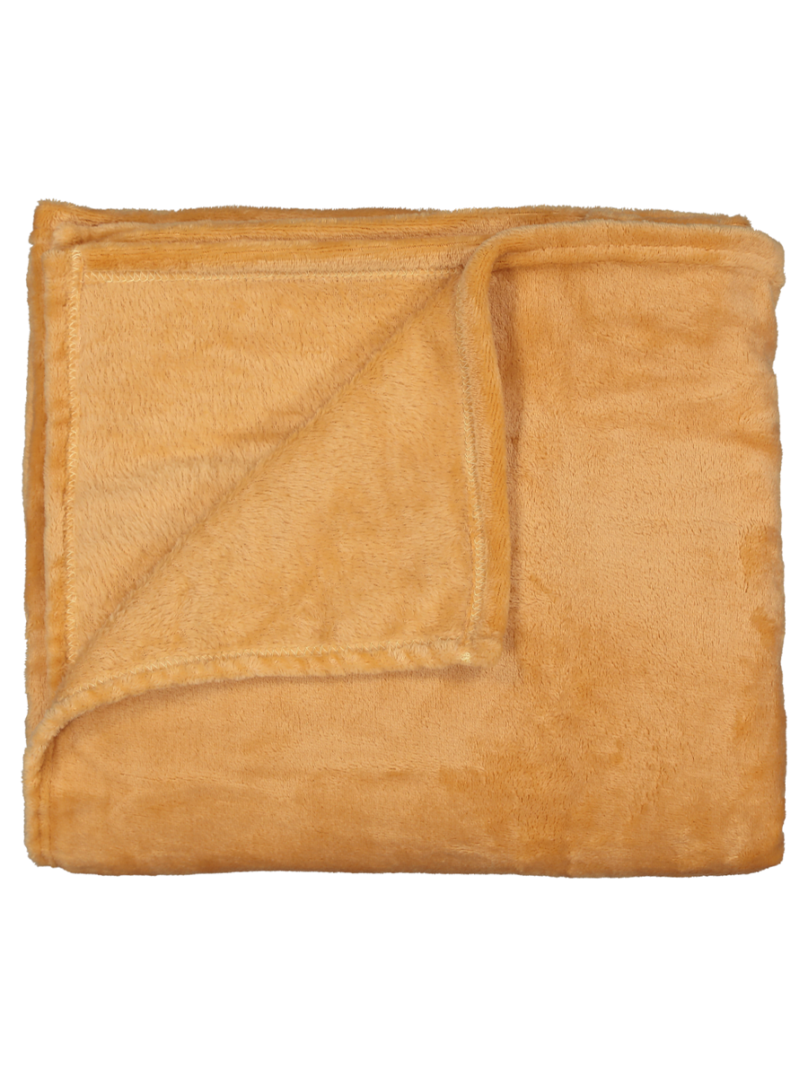 Flannel Fleece Blanket Oak Buff