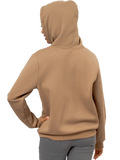 Zip Through Drawstring Fleece Hoodie