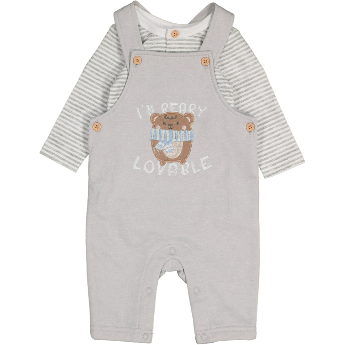 Long Sleeve Dungaree Set