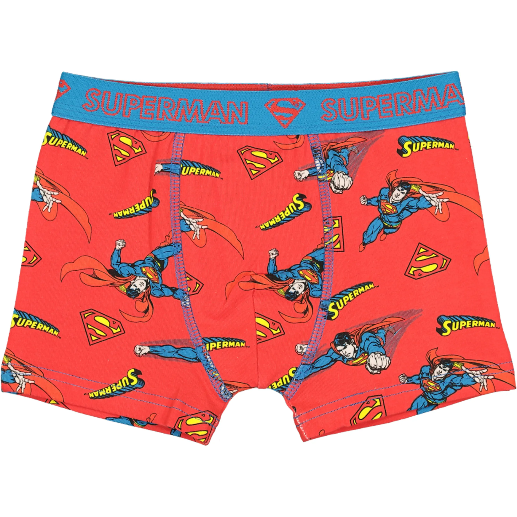 Superman Trunks Men's DC Superman Trunk Underwear Official Licence 2 In A  Pack Size S-L - Online Character Shop