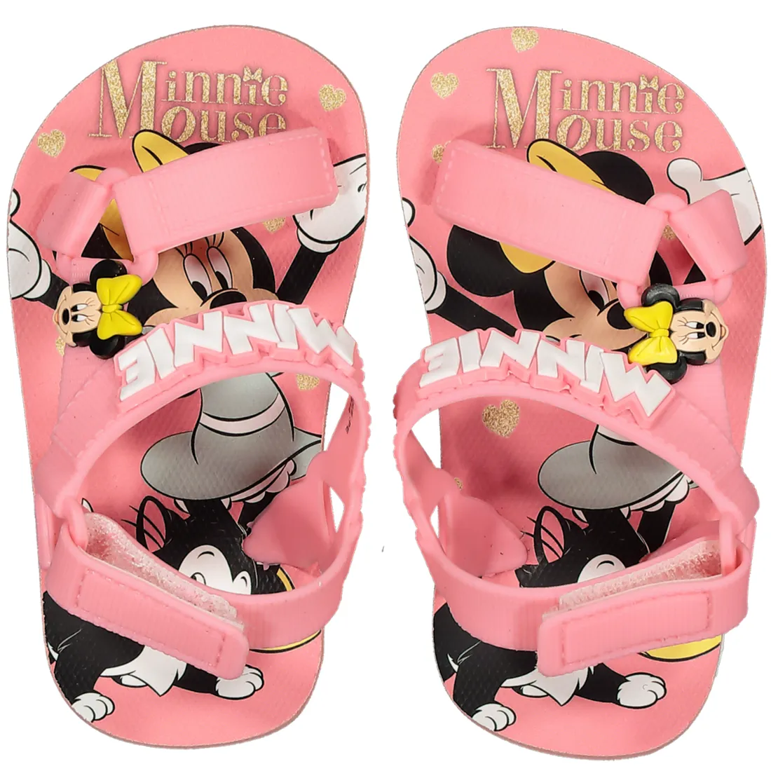 Disney Girls' Sandals - Minnie Mouse Thong Flip Flops with Heel Strap  (Toddler/Little Kid), Size 9/10, Minnie Mouse price in UAE,  UAE